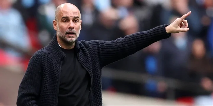 Pep Guardiola during Manchester City vs Chelsea in the FA Cup