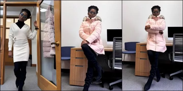 Lady celebrates buying her first 'brand-new' winter jacket after 2 years of living in America