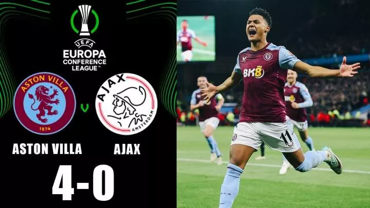 Aston Villa 4 - 0 Ajax (Mar-14-2024) Europa Conference League Highlights