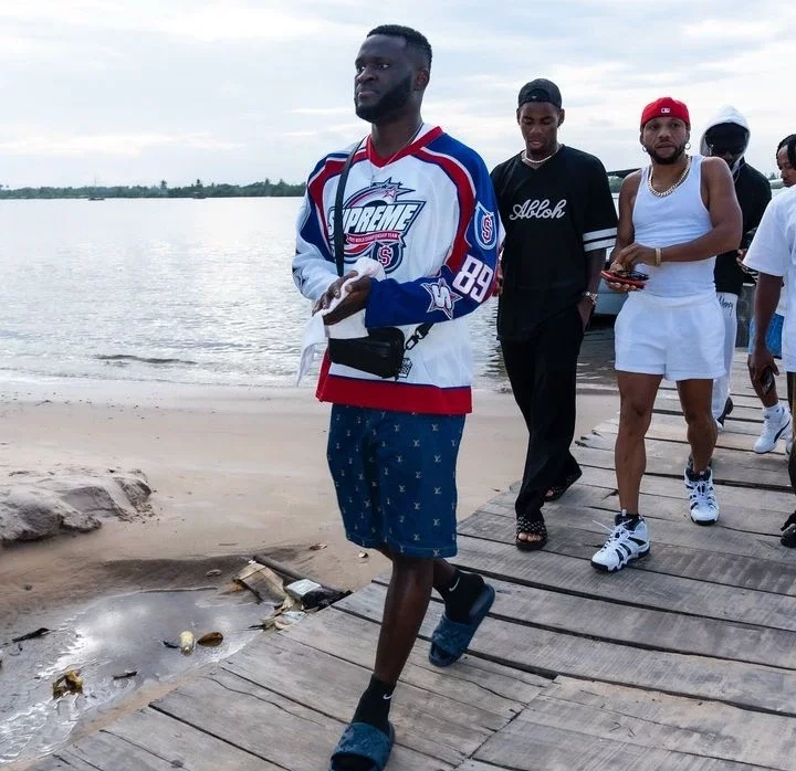 Photos: Osimhen on a Boat Cruise with Teammates, Obi Cubana, Igwe 2Pac After Fallout with Finidi