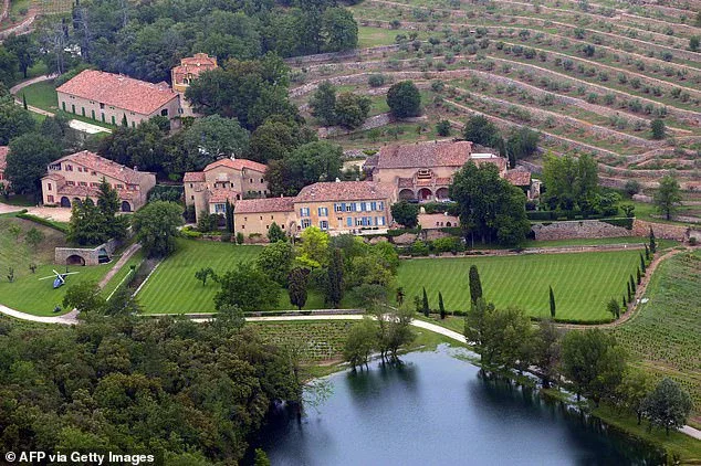 While the former power couple have finally settled their divorce, there is still the ongoing case regarding their battle over Chateau Miraval vineyard in France (pictured)