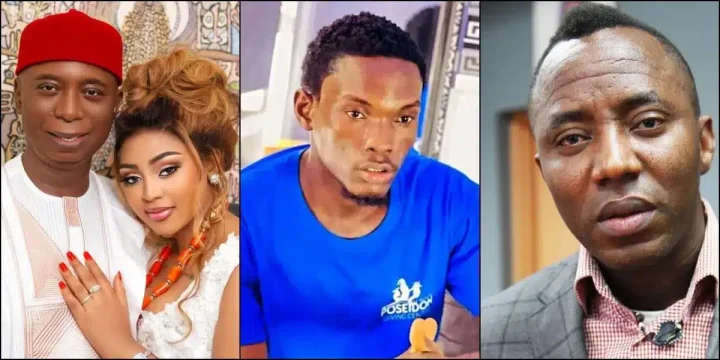 Ned Nwoko blasts Sowore for defending man who accused Regina Daniels of extramarital affair