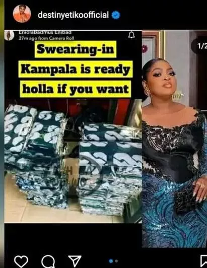 Lizzy Gold, Destiny Etiko ridicule Eniola Badmus over Tinubu's swearing-in fabric, she responds