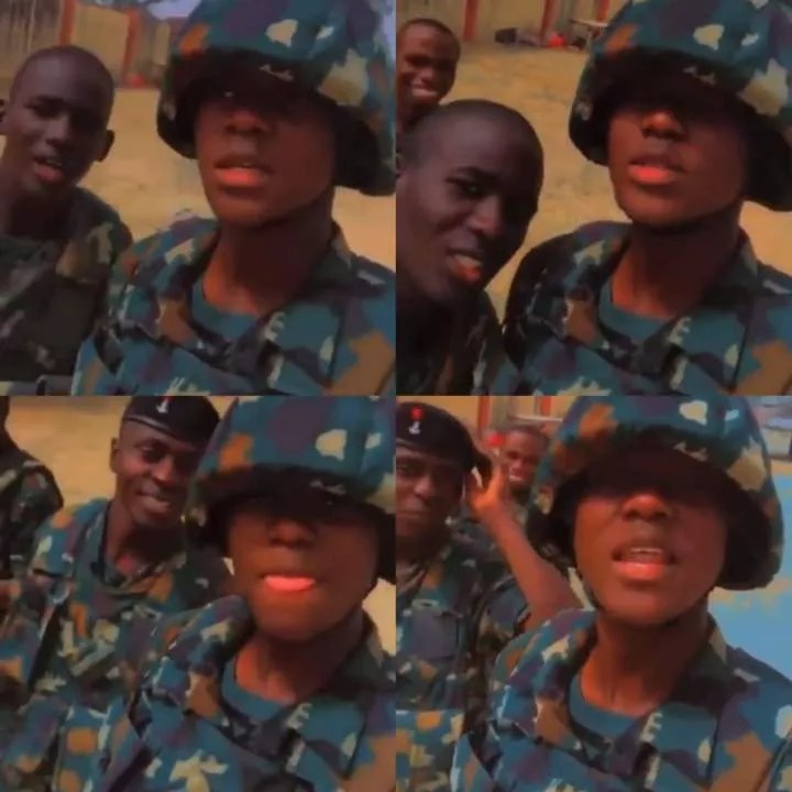 2023 Presidential polls: Nigerian soldier warns those planning to cause problems on Election Day (video)