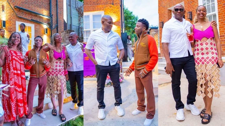 In this life, get money - Reactions as Wizkid spotted at Billionaire Tony Elumelu's daughter's graduation party (Photos)