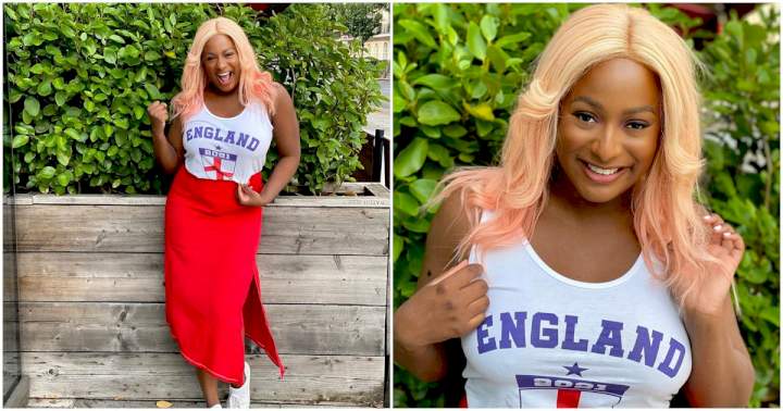 DJ Cuppy reacts as a fan claims she is the reason England lost to Italy in the Euro 2020