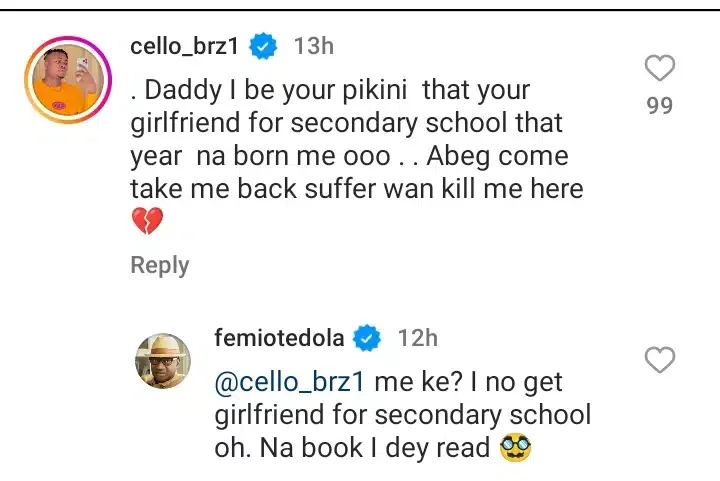 'I'm the child that you had with your secondary school girlfriend' - Man calls out Femi Otedola, he responds