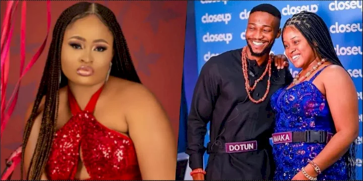 BBNaija: "Begging for relationship? Is she Okay?" - Speculations as Amaka makes move on Dotun (Video)
