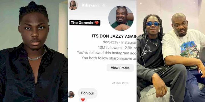 Don Jazzy's newest signee, Bayanni, chats with the producer