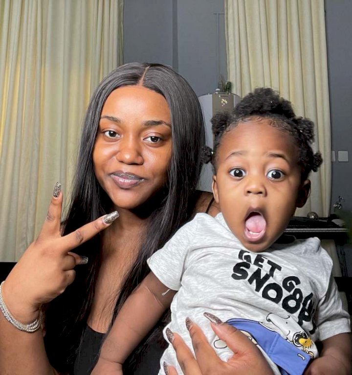 'You guys were friends before anything, remember your son' - Davido's cousin to Chioma (Video)