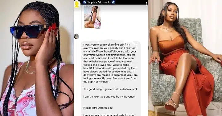 "I am very ready to go far and wide" - Davido's babymama Sophia Momodu's private chat leaks online