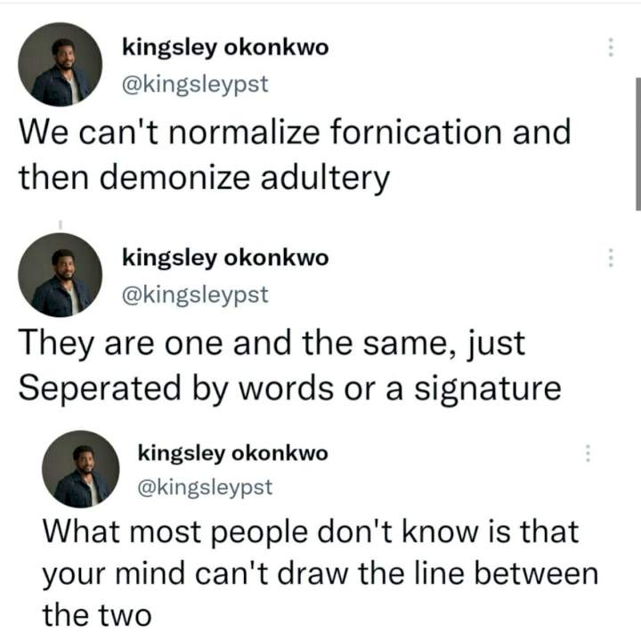 'We can't normalize fornication and then demonize adultery. Most fornicators are adulterers in training' - Pastor Kingsley Okonkwo preaches