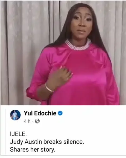 Yul Edochie hails second wife, Judy Austin as she shares her story