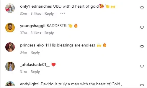 Netizens react as Davido gifts driver diamond pendant worth millions of naira (Video)