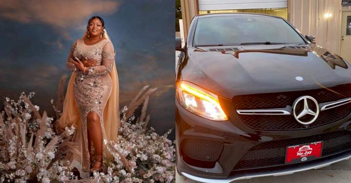 Eniola Badmus acquires brand new Mercedes Benz as 45th birthday gift