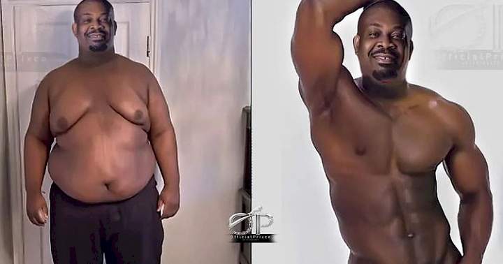 Donjazzy shares hilarious photos of body transformation