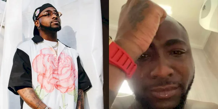 "I need my space today, I'm in tears" - Davido mourns