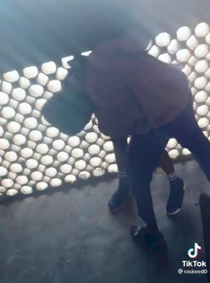 Nigerian secondary student seen in viral video forcefully trying to kiss his female schoolmate (video)