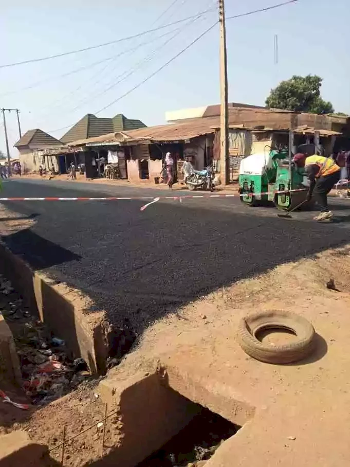 Youth Corper recounts how he brought a road construction project to a community in Kwara where he's serving (Photos)