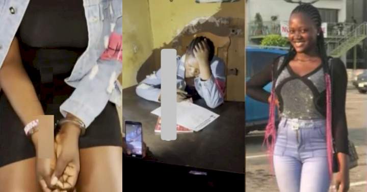 Sugar daddy arrests side chic over blackmail worth millions of naira, logs into her Instagram to narrate story (Video)
