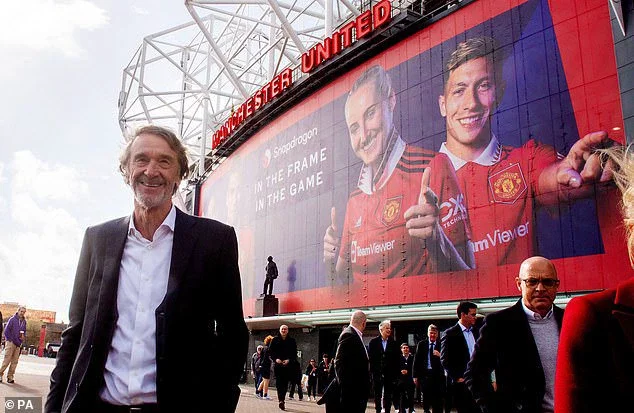 Manchester United's share price SLUMPS after Sheikh Jassim withdraws Qatar's £5bn offer... with British billionaire Sir Jim Ratcliffe now closing in on gaining minority stake