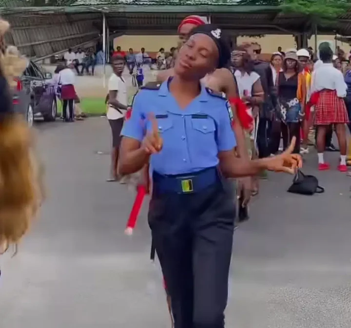 'The police woman nailed it' - Final year students slay in different outfits for costume day, causes stir online