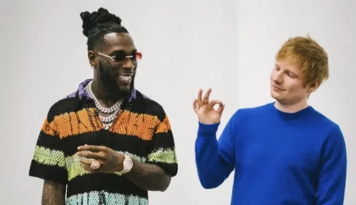 Ed Sheeran reveals how he got very high after a studio session with Burna Boy
