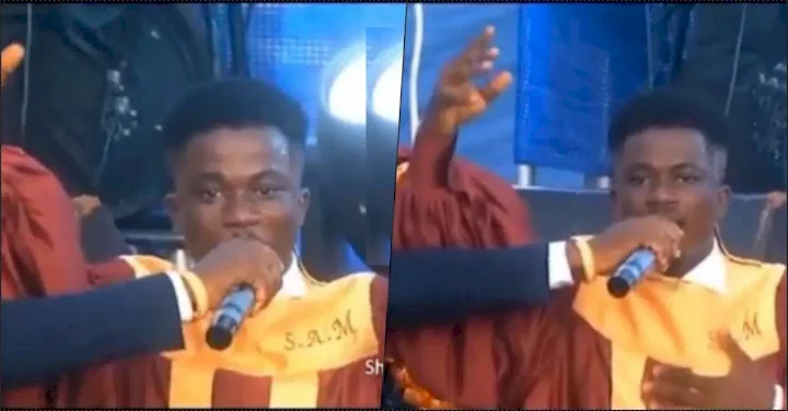 "I am the happiest person on earth" - Student gives testimony in church, laments struggle faced at home during ASUU strike (Video)