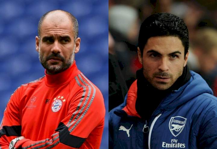 EPL: Arteta opens up on relationship with Guardiola as Arsenal challenges Man City