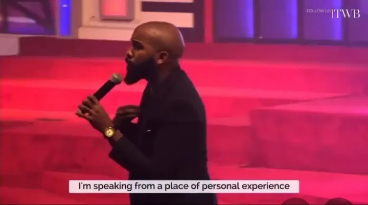 Throwback sermon of Banky W supposedly hinting at his alleged affair with Niyola (Video)