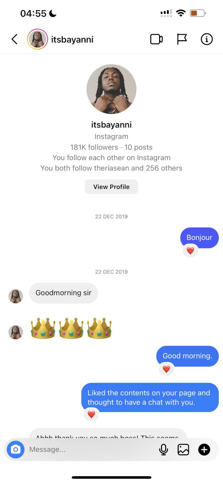 Don Jazzy teaches upcoming artistes a valuable lesson as he shares screenshots of how he met Ayra Starr, BoySpyce and Bayanni