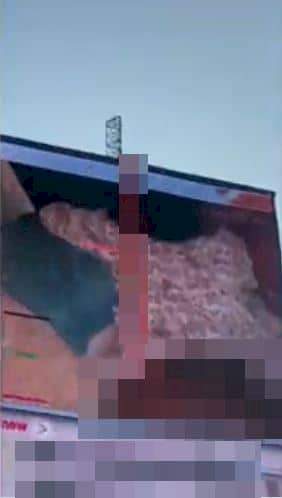 Man arrested for allegedly streaming explicit content on a billboard in Port-Harcourt (Photos)