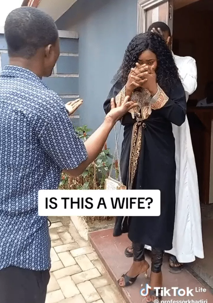 'Stop recording me' - Cheating wife begs camera man as husband busts hotel, finds her with another man [Video]