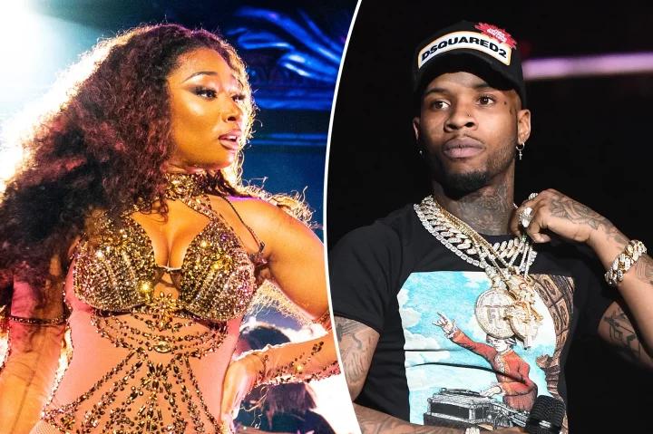 Rapper Tory Lanez is sentenced to 10 years in jail for shooting Megan Thee Stallion