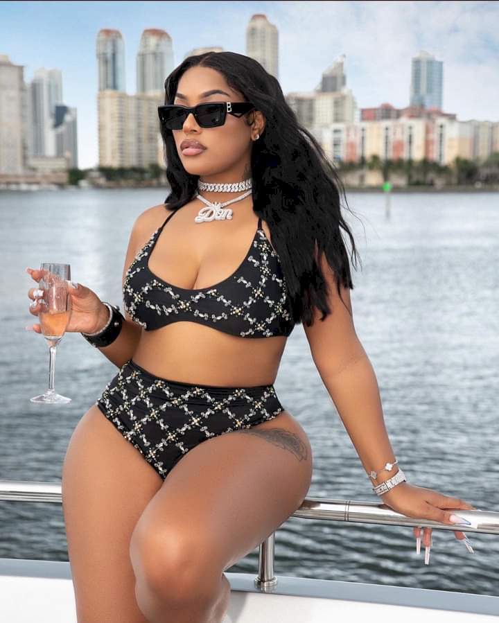 Burna Boy's Ex-Girlfriend, Stefflon Don Flaunts Her Curves in Cryptic Post (Photos)