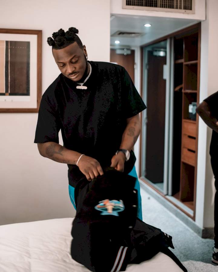 'No go vote person wey go ban music' - Nigerian singer, Peruzzi advises Nigerians