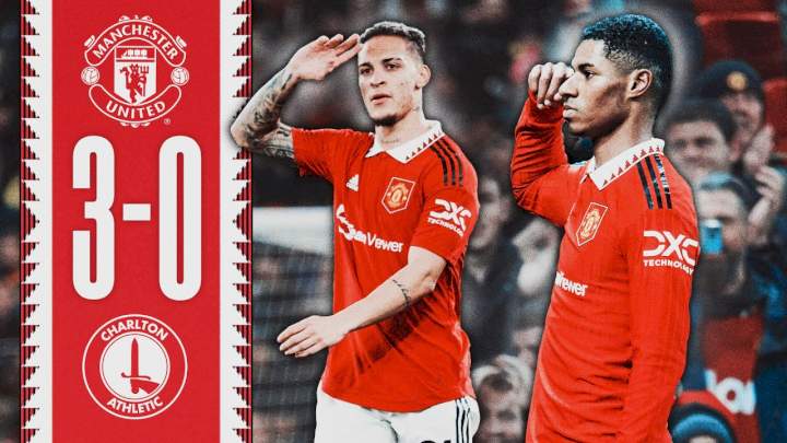 Manchester United 3 - 0 Charlton Athletic (Jan-10-2023) EFL Cup Highlights