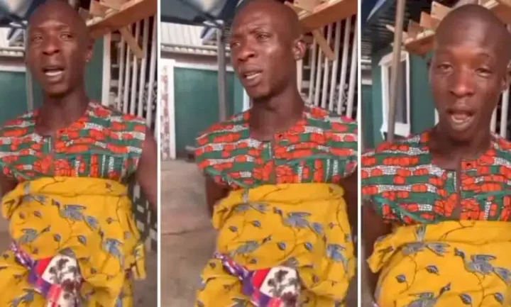 "Na only her be my happiness, my life and hope" - Man in tears as wife abandons him with their 3 children (Video)