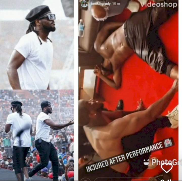 Singer Paul Okoye sustains injury after a performance in Liberia