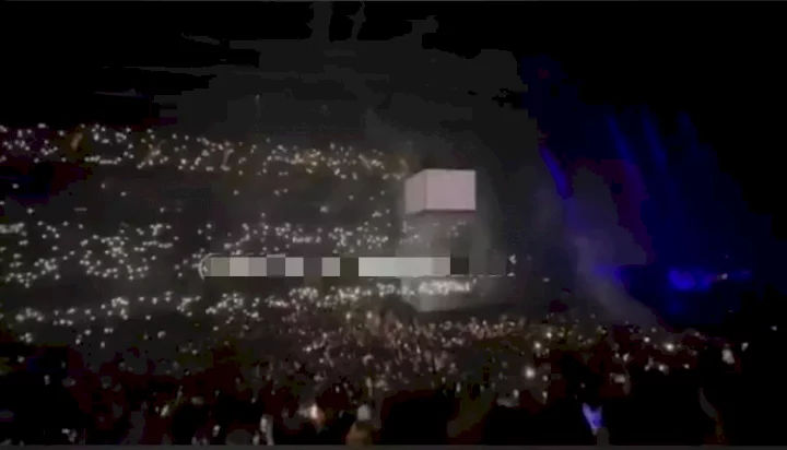 Watch Davido's grand entrance at the London's O2 concert (Video)