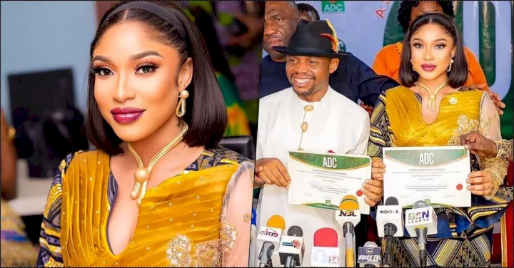 "I have never failed in leadership" - Tonto Dikeh says as she defends political career (Video)