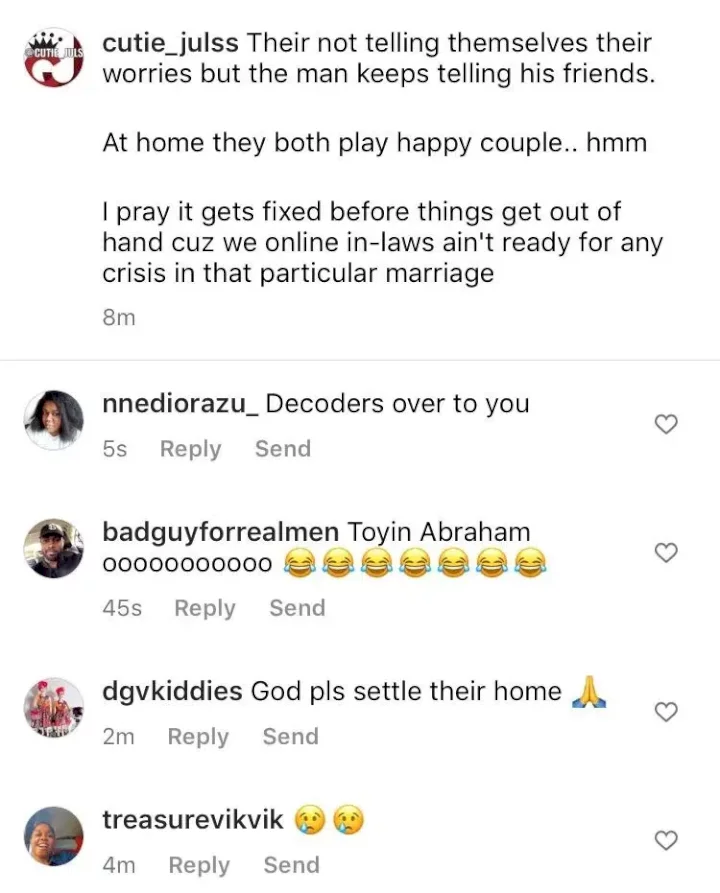 Toyin Abraham allegedly experiencing marital crisis over financial issues