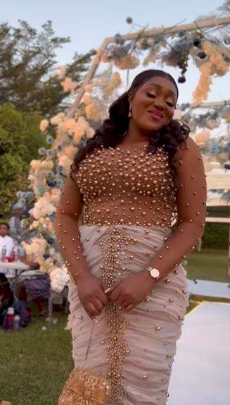 'This is wrong' - Eagle-eyed netizens drag actress, Peggy Ovire for stepping out without her wedding ring in new video (Watch)