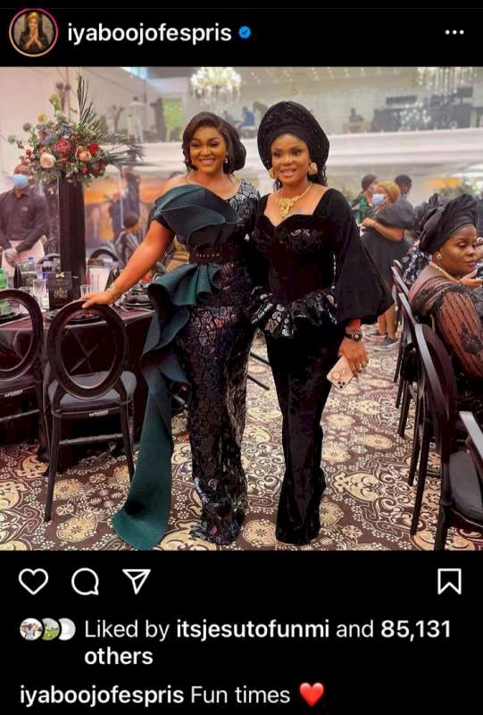 Fans react as actresses, Iyabo Ojo & Mercy Aigbe settle long time beef