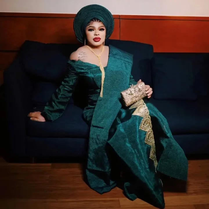 'My money is working' - Bobrisky sparks reactions over visit to his aged grandma