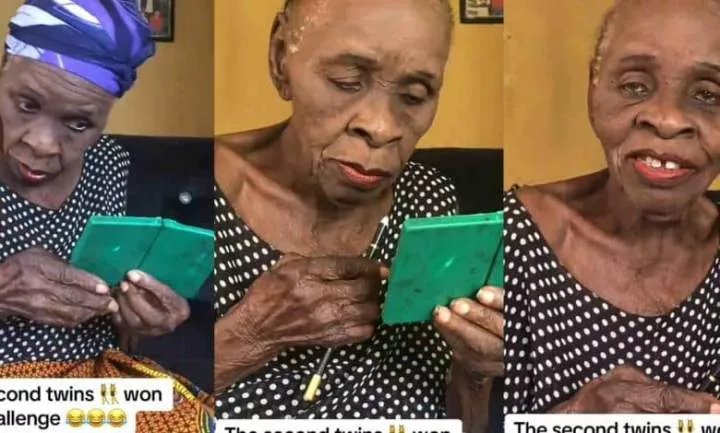 "Is she single?" - Grandma breaks the internet as she does her make-up (Video)