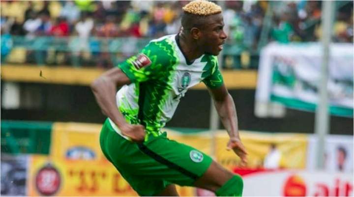 AFCON 2021: Osimhen reacts as Nigeria defeats Egypt 1-0