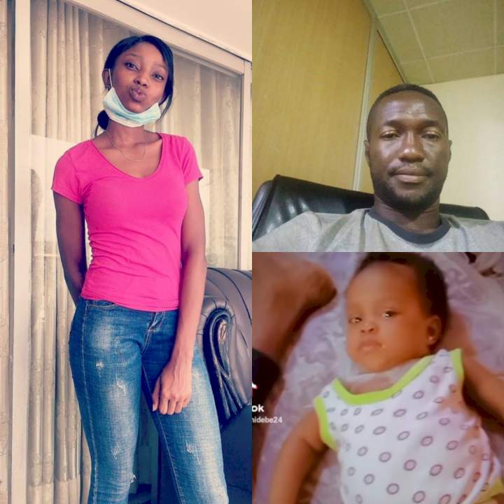 Mother cries out as her child's father allegedly kidnaps their 4-month-old daughter after denying being responsible for the pregnancy