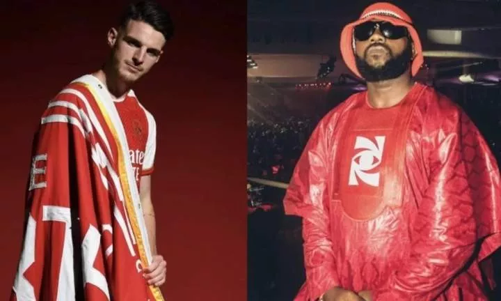 Odumodublvck reacts as Arsenal use his song to announce Declan Rice signing