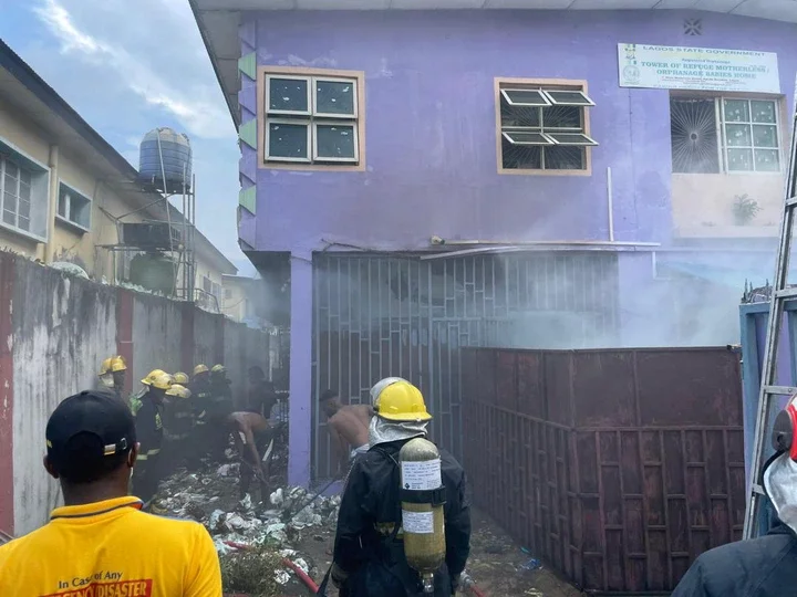 Fire Guts Lagos Orphanage Home